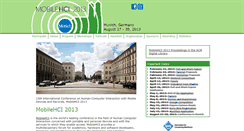 Desktop Screenshot of mobilehci2013.org