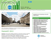 Tablet Screenshot of mobilehci2013.org